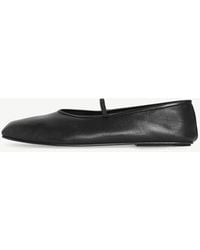 The Row - Elastic Leather Ballet Slipper - Lyst