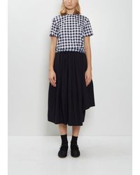 Comme des Garçons - Tropical Wool Asymmetrical Skirt - Lyst