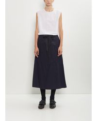 Scha - Two Pockets Twisted Waxed Cotton B-oe Skirt - Lyst