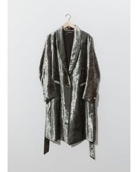Ann Demeulemeester Lucinda Velvet Coat - Multicolour