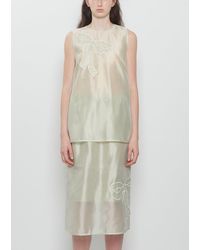 Cecilie Bahnsen - Balba Hybrid Organza Top - Lyst