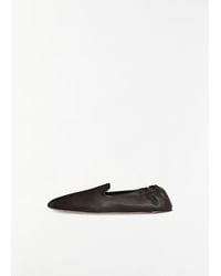 The Row - Casa Leather Slipper - Lyst
