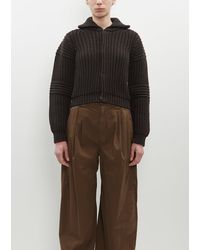 Lemaire - Chunky Cardigan With Snaps - Lyst