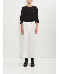 Y's Yohji Yamamoto - Cotton Straight String Pants - Lyst