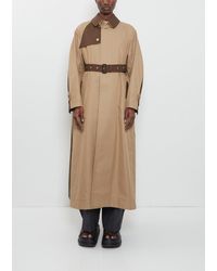 Sacai - Cotton Gabardine Trench Coat - Lyst