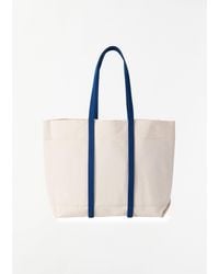 Amiacalva - Washed Canvas Two-tone Tote, Medium - Lyst