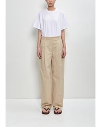 The Row - Cotton Linen Lilas Pant - Lyst