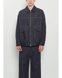 Comme des Garçons - Light Denim Zip Jacket - Lyst