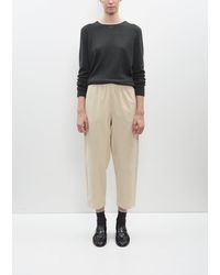 Apuntob - Cotton Courduroy Cropped Trousers - Lyst