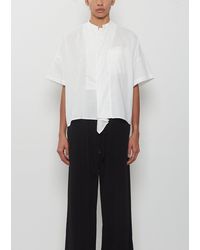 Y's Yohji Yamamoto - Drape Detail Box Shirt - Lyst