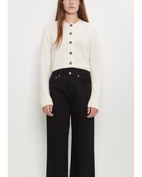 Loulou de Saison - Zephir Cashmere Cropped Cardigan - Lyst