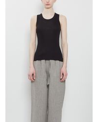 Loulou de Saison - Limba Fitted Cotton Tank Top - Lyst