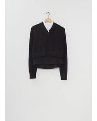 Sacai - Poplin X Cotton Knit Cardigan - Lyst