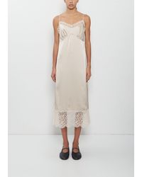 Simone Rocha - Lace Trim Satin Slip Dress - Lyst