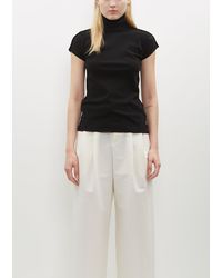 Issey Miyake - Cotton Knit Baguette Top - Lyst