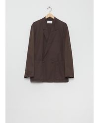 Lemaire - Cotton Twill Double Breasted Workwear Jacket - Lyst
