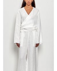 Comoli - Canapa Cache-couer Top - Lyst
