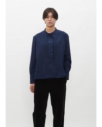MHL by Margaret Howell - Fly Placket Cotton Swing Shirt - Lyst