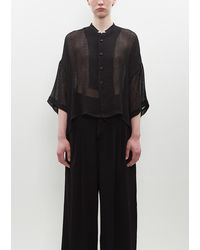 Y's Yohji Yamamoto - Open Knit Box Shirt - Lyst