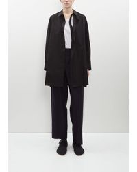 Y's Yohji Yamamoto - Long Draped Panel Shirt - Lyst