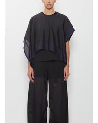 Sacai - Satin X Cotton Jersey T-shirt - Lyst