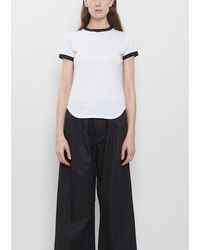 Meta Campania Collective - Lucy Curved Hem Fitted T Shirt - Lyst
