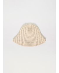 Lauren Manoogian - Pima Cotton Crochet Jersey Hat - Lyst