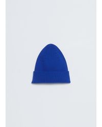 Studio Nicholson Seamless Knit Beanie - Blue