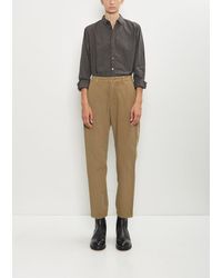 Pas De Calais - Cotton Grosgrain Tapered Pants - Lyst