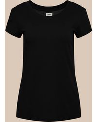 L'Agence - Cory Cotton Scoopneck Tee - Lyst