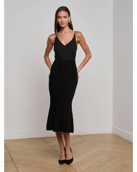L'Agence - Salem Knit Skirt - Lyst