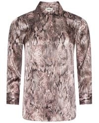L'Agence - 'Agence Dani Silk Blouse Top - Lyst