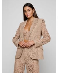 L'Agence - Chamberlain Lace Blazer - Lyst