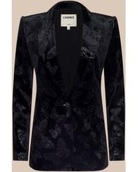 L'Agence - Chamberlain Velvet Blazer - Lyst