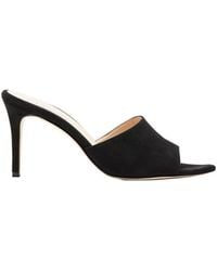 L'Agence - Lolita Suede Open-Toe Mule - Lyst