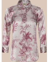 L'Agence - 'Agence Dani Silk Blouse Top - Lyst