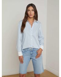 L'Agence - Ellery Button-Down Shirt - Lyst