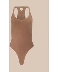 L'Agence - 'Agence Wrenna Racerback Bodysuit - Lyst
