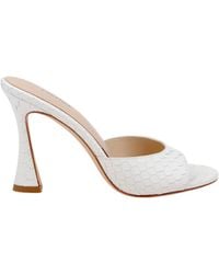 L'Agence - Avery Leather Open-Toe Mule - Lyst