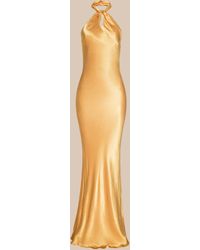 L'Agence - Saphara Halter Gown - Lyst