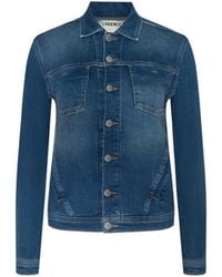 L'Agence - Celine Jean Jacket - Lyst
