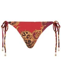 L'Agence - Britt Tie-Side Bikini Bottom - Lyst