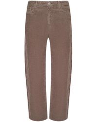 L'Agence - Mallis Corduroy Bow-Leg Pants - Lyst