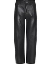 L'Agence - Mallis Coated Bow-Leg Jean - Lyst