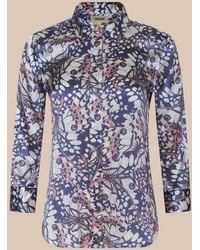 L'Agence - Dani Silk Blouse Top - Lyst