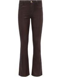 L'Agence - Ruth Coated Straight-leg Jean - Lyst
