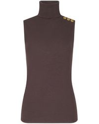 L'Agence - Ceci Sleeveless Turtleneck - Lyst