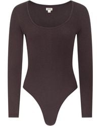 L'Agence - Elara Scoopneck Bodysuit - Lyst