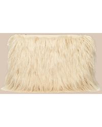 L'Agence - Adelina Faux Fur Clutch - Lyst