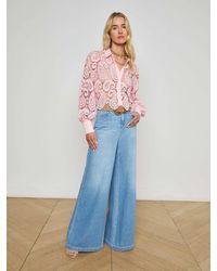 L'Agence - Quincy Wide-Leg Jean - Lyst